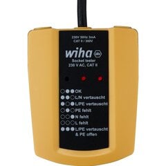 pistikupesa tester 230 VAC WIHA CAT II цена и информация | Механические инструменты | kaup24.ee