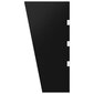 vidaXL ukse varikatuse külgpaneel, must 50x100 cm, karastatud klaas цена и информация | Päikesevarjud, markiisid ja alused | kaup24.ee