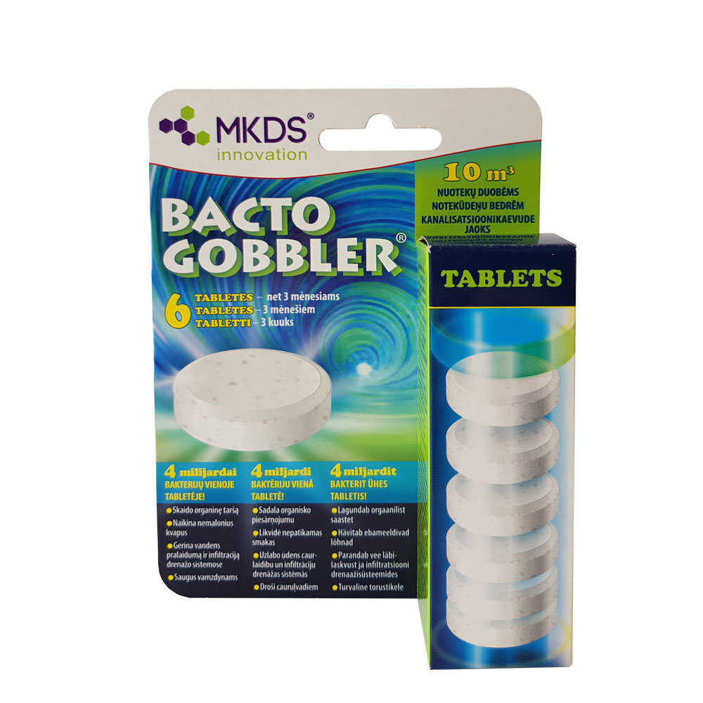 Bioloogilised tabletid reovee jaoks Bacto Gobbler hind ja info | Mikroorganismid, bakterid | kaup24.ee