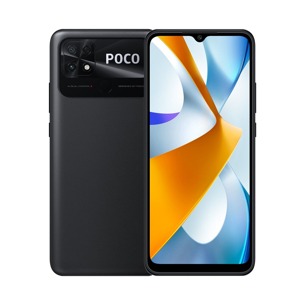 Poco C40 3/32GB MZB0B43EU Power Black цена и информация | Telefonid | kaup24.ee