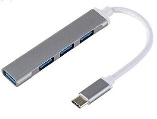 Mocco Type-C Hub 4x USB 3.0 цена и информация | Адаптеры и USB-hub | kaup24.ee