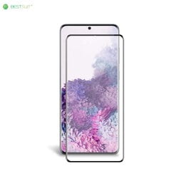 Bestsuit Nano 5D täielikult kaetud ja liimitud painduv karastatud klaas Samsung Galaxy S20 Ultra (G988) must hind ja info | Ekraani kaitsekiled | kaup24.ee