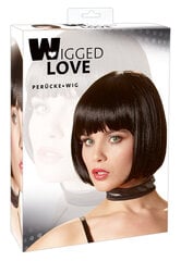 Naiste parukas Wigged Love, must цена и информация | Карнавальные костюмы | kaup24.ee