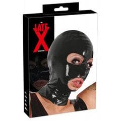 Маска на голову с отверстиями для рта и глаз из латекса &laquo;latex mask&raquo;, цвет черный, размер os цена и информация | БДСМ и фетиш | kaup24.ee