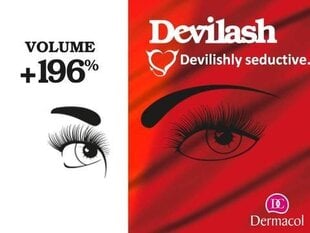 Ripsmetušš Dermacol Devilash +196% Volume 12 ml hind ja info | Ripsmetušid, lauvärvid, silmapliiatsid, seerumid | kaup24.ee