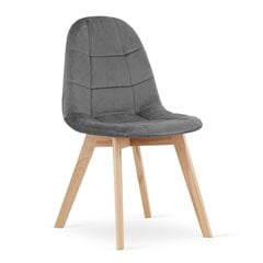 Комплект из 4-х стульев Bora, темно-серый цена и информация | Стулья для кухни и столовой | kaup24.ee