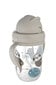 Mittelekkiv pudel kõrrega Canpol Babies Exotic Loomad, 6 kuud+, 270 ml, hall, 56/606_hall hind ja info | Lutipudelid ja aksessuaarid | kaup24.ee