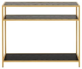 Консоль Seaford, черный/золотой цвет цена и информация | Столы-консоли | kaup24.ee