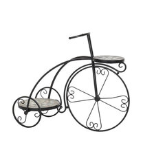 Lillepott DKD Home Decor Jalgratas Keraamiline Mosaiik Must Rauatöö (70 x 28 x 57 cm) hind ja info | Dekoratsioonid | kaup24.ee