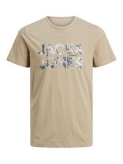 Мужская футболка Jack & Jones 12215700*01, бежевая цена и информация | Meeste T-särgid | kaup24.ee