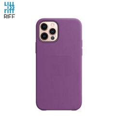Riff Thin & Soft silikoonist ümbris pehme kiuga sees Apple iPhone 12 Pro Max Violet jaoks цена и информация | Чехлы для телефонов | kaup24.ee