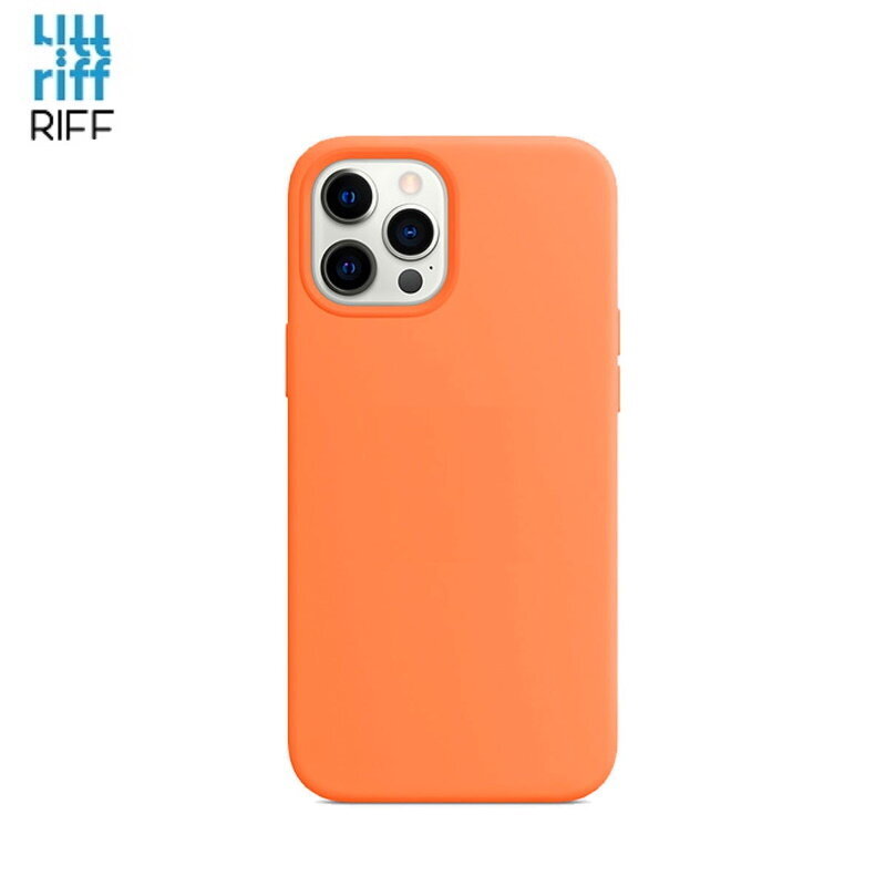 Riff Thin & Soft silikoonist ümbris pehme kiuga sees Apple iPhone 12 Pro Max Orange jaoks цена и информация | Telefoni kaaned, ümbrised | kaup24.ee