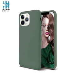 Riff Thin & Soft silikoonist ümbris pehme kiuga sees Apple iPhone 12 Pro Max Pine Needle Green jaoks hind ja info | Telefoni kaaned, ümbrised | kaup24.ee