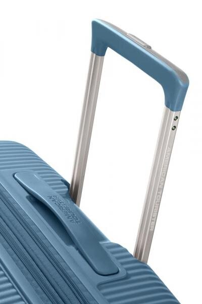 Keskmine reisikohver American Tourister Soundbox Stone Blue Spinner 67 cm hind ja info | Kohvrid, reisikotid | kaup24.ee