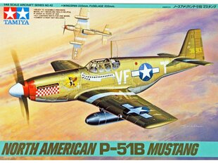 Сборная модель Tamiya - North American P-51B Mustang, 1/48, 61042 цена и информация | Конструкторы и кубики | kaup24.ee