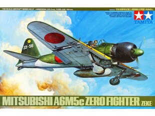 Сборная модель Tamiya - Mitsubishi A6M5c Zero Fighter (Zeke), 1/48, 61027 цена и информация | Конструкторы и кубики | kaup24.ee