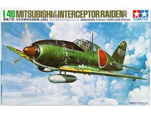 Сборная модель Tamiya - Mitsubishi J2M3 Interceptor Raiden Jack, 1/48, 61018 цена и информация | Конструкторы и кубики | kaup24.ee