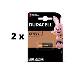 Patareid Duracell MN27, 1tk x 2 tk. pakett hind ja info | Patareid | kaup24.ee