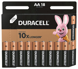 Patareid Duracell AA, LR6 18 tk. x 1 pakk pakett hind ja info | Patareid | kaup24.ee
