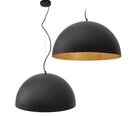 Rippuv laelamp must metallkauss 50cm APP379-1CP