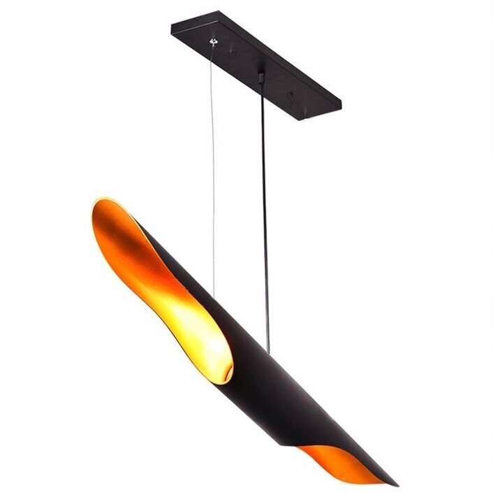 APP298-1CP laelamp Tuba must kuld 60cm цена и информация | Rippvalgustid | kaup24.ee