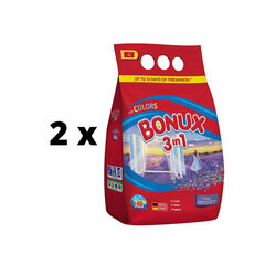 Pesupulber Bonux Color, Caring Lavendel, 3 kg / 40 pesukorda x 2 pakki hind ja info | Pesuvahendid | kaup24.ee