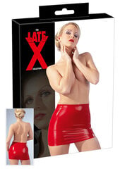 Latex mini skirt red m цена и информация | БДСМ и фетиш | kaup24.ee