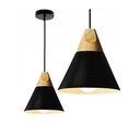 Rippuv laelamp Scandi, must