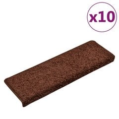 vidaXL trepimatid 10 tk, 65 x 25 cm, pruun цена и информация | Ковры | kaup24.ee