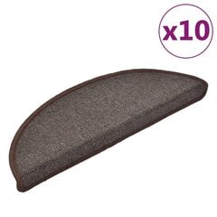 vidaXL trepivaibad 10 tk, 65 x 28 cm, kohvipruun цена и информация | Ковры | kaup24.ee