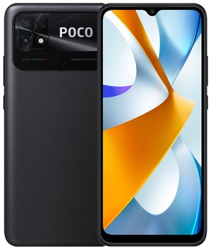 Poco C40 4/64GB MZB0B48EU Power Black цена и информация | Мобильные телефоны | kaup24.ee