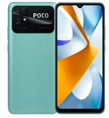 Poco C40 4/64GB MZB0B3TEU Coral Green цена и информация | Мобильные телефоны | kaup24.ee