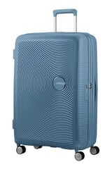 Suur reisikohver American Tourister Soundbox Stone Blue Spinner L, 77 cm цена и информация | Чемоданы, дорожные сумки | kaup24.ee