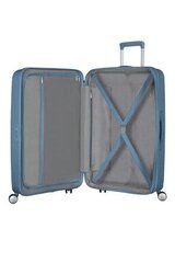 Большой чемодан American Tourister Soundbox Stone Blue Spinner L, 77 см цена и информация | Чемоданы, дорожные сумки | kaup24.ee