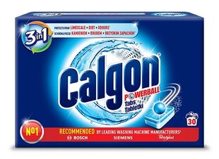 Смягчитель воды Calgon 2-в-1, таблетки, 30 шт цена и информация | Моющие средства | kaup24.ee