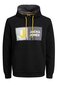 Meeste spordidžemper Jack & Jones 12216327BLACK-L hind ja info | Meeste pusad | kaup24.ee