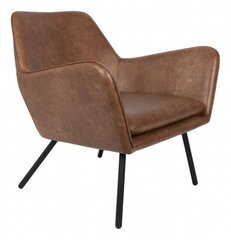 Стул bon 80 x 78 см кожа/сталь коричневый - цена и информация | Кресла | kaup24.ee