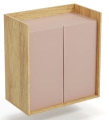 Шкаф Halmar Mobius 2D 83, коричневый/розовый цвет цена и информация | Шкафчики в гостиную | kaup24.ee