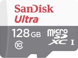 SanDisk Ultra 128GB microSDXC hind ja info | Sandisk Mobiiltelefonid, foto-, videokaamerad | kaup24.ee