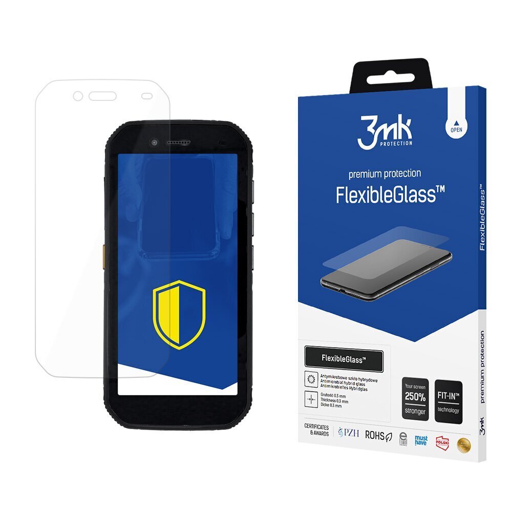 CAT S42 - 3mk FlexibleGlass™ screen protector цена и информация | Ekraani kaitsekiled | kaup24.ee