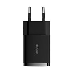 Laadija Baseus Compact Charger 2U 10.5W 2xUSB must CCXJ010201 hind ja info | Mobiiltelefonide laadijad | kaup24.ee