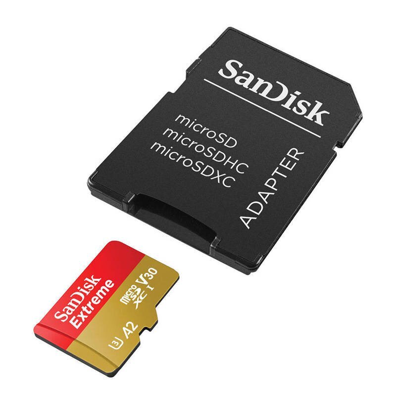 SANDISK EXTREME microSDXC 256 GB 190/130 MB/s UHS-I U3 memory card (SDSQXAV-256G-GN6MA) цена и информация | Mobiiltelefonide mälukaardid | kaup24.ee