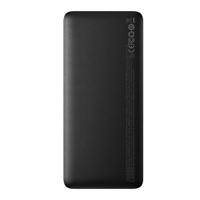 Väline aku Power Bank Baseus Bipow Type-C PD+2xUSB 25W 20000mAh 20000mAh LCD-ga must PPBD020301 цена и информация | Akupangad | kaup24.ee