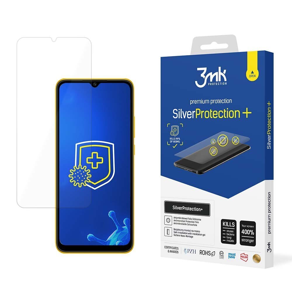 Xiaomi POCO C40 - 3mk SilverProtection+ screen protector цена и информация | Ekraani kaitsekiled | kaup24.ee