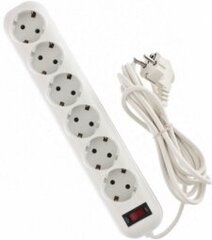 Bellight Extension Cord with 6 Sockets Outlet Earthed with Switch 1.5m цена и информация | Кабели и провода | kaup24.ee