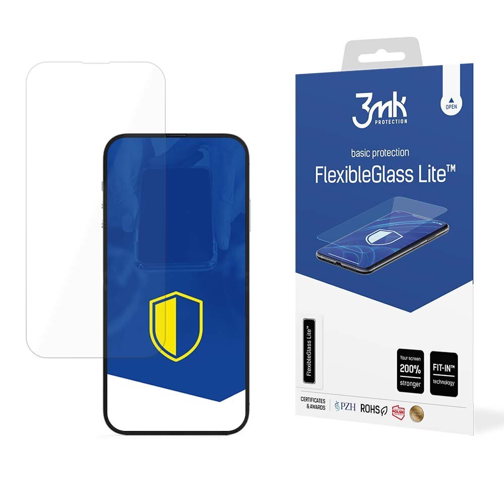 Apple iPhone 14/14 Pro - 3mk FlexibleGlass Lite™ screen protector hind ja info | Ekraani kaitsekiled | kaup24.ee