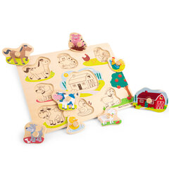 Puidust pusle väikestele - Talu (8 tk.), New Classic Toys 10430 hind ja info | Imikute mänguasjad | kaup24.ee