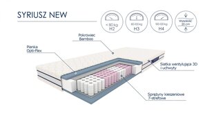 Матрас Halmar Syriusz 120x200см цена и информация | Матрасы | kaup24.ee