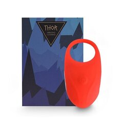 Кольцо для пениса с вибрацией FeelzToys Thor Cockring Red, красное цена и информация | Эрекционные кольца, насадки на пенис | kaup24.ee