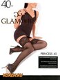 Чулки для женщин Glamour Princess 40 DEN, черные